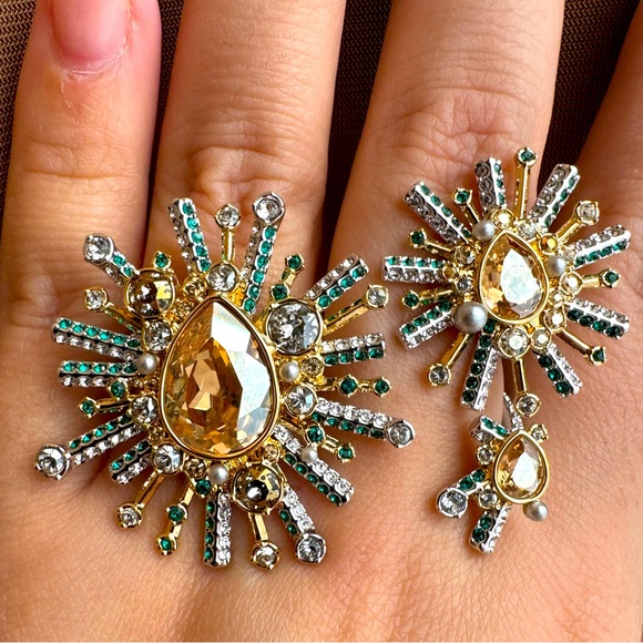 Swarovski Ring Double - Picture 1 of 12